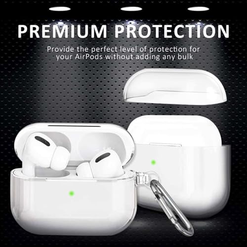 Image of YODI Case Cover for Airpods Pro|Pro 2|Airpods Pro 3|Airpods 4 Pouch, Silicone Cases with Cleaner Kit 360 Drop Protection,Shock-Resistant ((Transparent), Airpods 4)