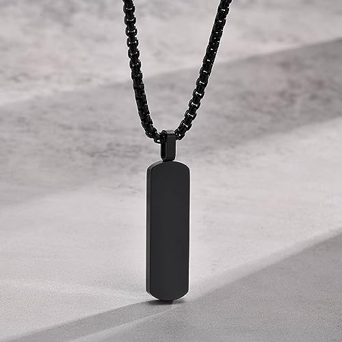 Personalized Bible Scripture Engraving Necklaces Stainless Steel Motivational Christian Cross Pendant Bar Charm Jewelry for Men Women Birthday Religious Gifts4