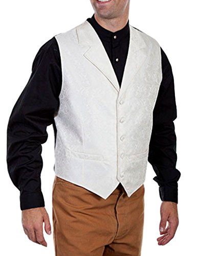 Image of Scully Black Classic Paisley Men's Vest RW093