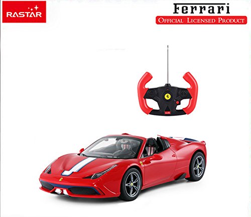 1/14 Scale Ferrari 458 Speciale A Radio Remote Control Model Car R/C Rtr Auto Open & Close Roof Convertible Push Button For Unisex-Children #TOP1