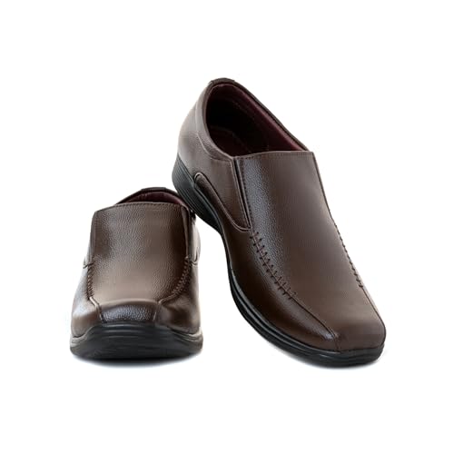 Image of Khadim's 7236534 Premium Stylish Lightweight Comfortable Durable & Sleek Design Formal Slip-On Shoes for Men
