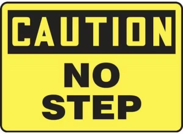 OSHA CAUTION SAFETY SIGN SLIPPERY, Mfr: MSTF624XT-A