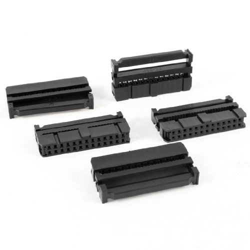 Aexit 5 Pcs Audio y Video 26 Pin IDC Socket Negro miniatura 1