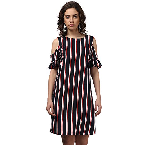 Image of Harpa Round Neck Striped Dress
