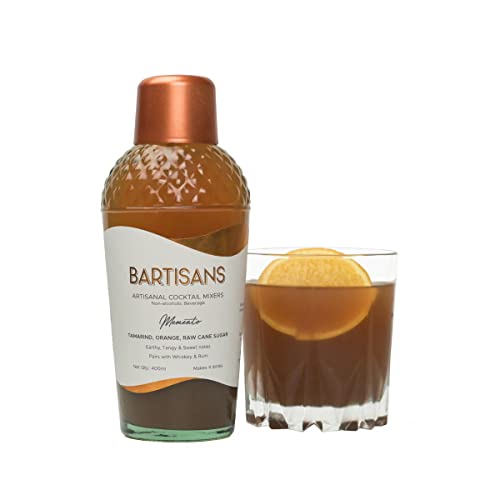 Image of Bartisans Memento Tamarind & Orange Cocktail Mixer 400ml, Alcohol pairing for drinks Whiskey Rum Gin Vodka, Amazing replacement for Tonic Water Fruit Juice Ginger Ale Mojito Syrup Soda Cranberry