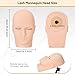 Yekavo Lash Mannequin Head, Eyelash Mannequin For Lash Extension Professional Training, Eyelash Extension Kit For Beginners With Tweezers, Practice Lashes & Mapping