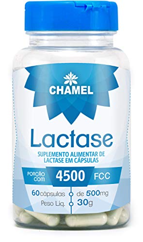 Lactase em cápsulas 4500FCC - 60 cápsulas, Chamel