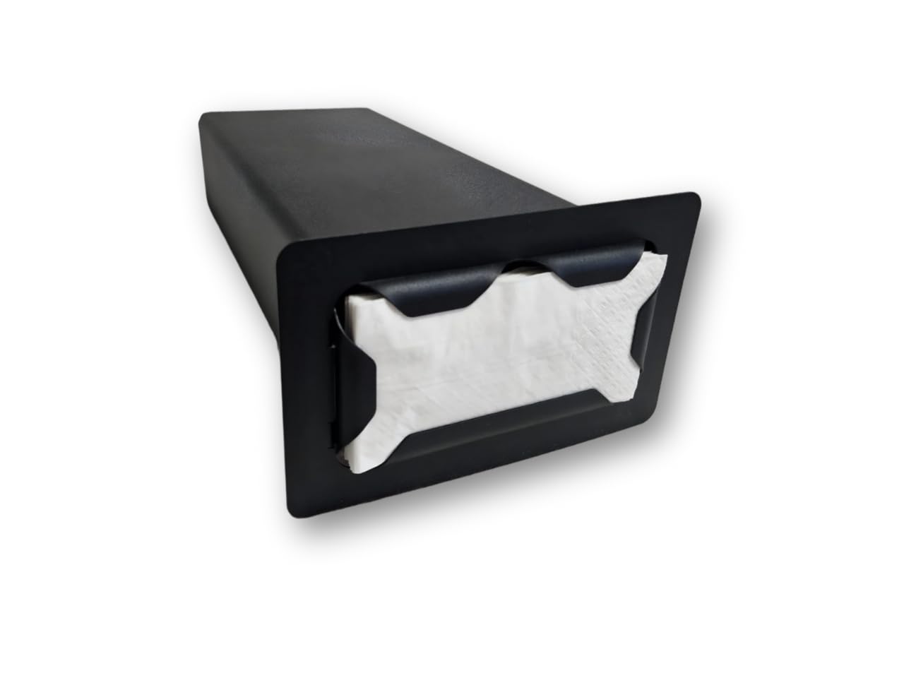 Einbau-Serviettenspender 33×33 cm (1/8) | 1 mm Stahl mit Pulverbeschichtung, schwarz | Ideal für Cafés, Restaurants, Bars.
