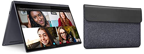 Image of Lenovo Yoga 7 11th Gen Intel i7-1165G7 35.56 cm (14 inch) FHD IPS 2-in-1 Touchscreen Laptop (16GB /512GB SSD /Win10 /MS /Lenovo Digital Pen /Fingerprint /1.43Kg) 82BH004HIN + Lenovo Yoga Laptop Sleeve 14 inch, Magnetic Closure