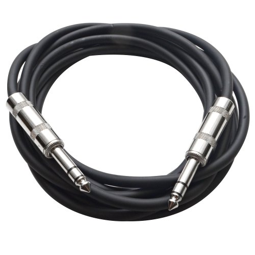 Seismic Audio Speakers TRS Male ¼” To TRS Male ¼” Patch Cable, 10 Foot Balanced Cord, Black Seismic Audio Speakers TRS Male ¼” To TRS Male ¼” Patch Cable, 10 Foot Balanced Cord, Black