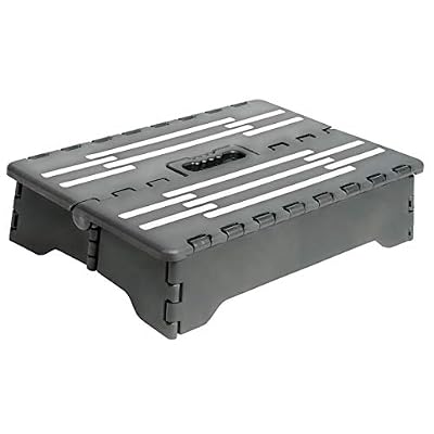 Fox Valley Traders Step-Non-Slip Grips Foldable Easy to Store in Large Platform (3.55 Pound), Black, 1 Count
