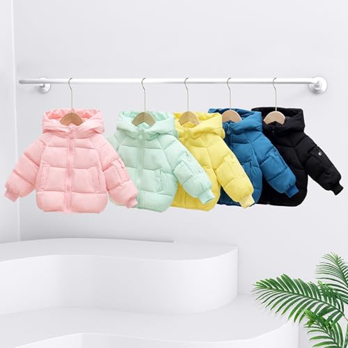 Winter Warm Puffer Jacket for Girls Boys Cute Ear Hood Zip Up Windproof Down Coat Toddler Casual Outdoor Outerwear3
