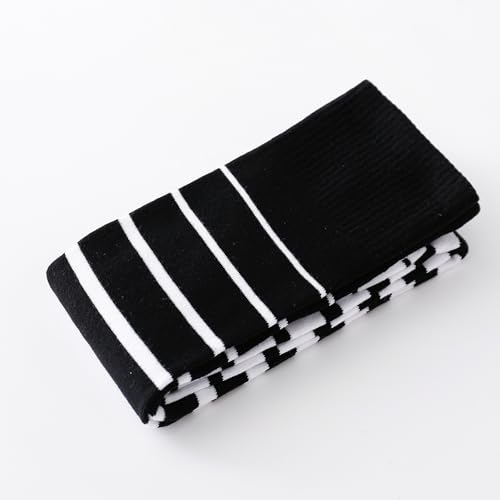 Image of Kayhoma Extra Long Gradient Zebra Stripe Thigh High Socks Over the Knee High Socks,2 Pairs