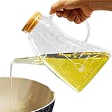 ♊Trasparenza ottimizzata: questa bottiglia di olio da cucina presenta una trasparenza ottimizzata con il suo design chiaro. Con una capacità di 1000 ml, goditi la praticità e l'eco-compatibilità della riutilizzabilità. La sua grande capacità significa ricariche meno frequenti.