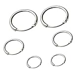 3 Set Hoop Earrings for Women & Men Silver Hoop Huggie Earrings 8mm 10mm 12mm Hypoallergenic Earring