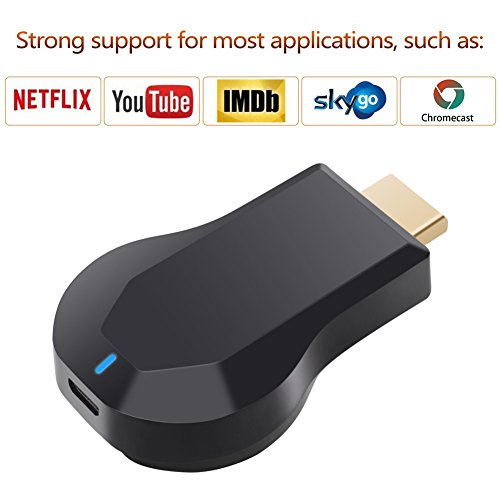 ATETION® WiFi Display TV Dongle Receiver 1080P Easy Sharing Inalámbrico para transmisión de TV Stick para dispositivos iOS / Android / Mac a HDTV- Via Airplay Miracast DLNA Airmirror Agreement