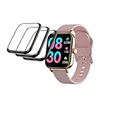 Tznzxm [3-Pack] for Luoba i13 1.69” Smartwatch Screen Protector, Full Coverage 3D Curved Edge Frame
