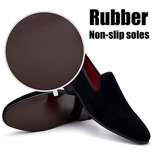 Image of JITAI Men's Dress Shoes - Casual Rubber & Leather Loafers for Men - Fashion Business Formal Wear