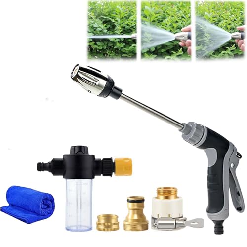 Jetterix Nettoyeur Haute Pression – 2026 Nouveau Jetterix Pistolet de Nettoyage Puissant avec Buse Multi-Angle, Embout Haute Pression pour Tuyau d'Arrosage,...