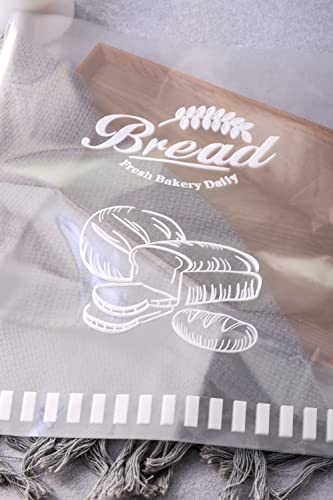Lesibag Bread Loaf Packing Bags - Printed Bags for Homemade or Bakery Bread - Reusable for Large Loaves - 8” x 4” x 18” (100 pcs) - Image 3