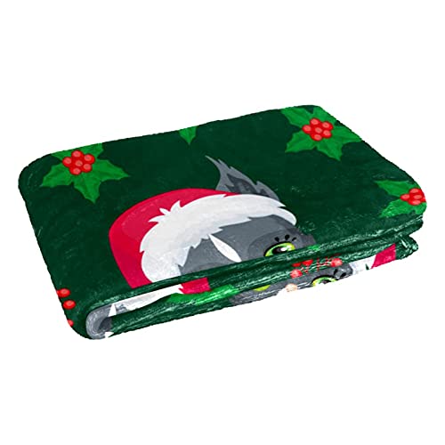 Couverture chat de Noël douce et chaude au toucher velouté unique - 3