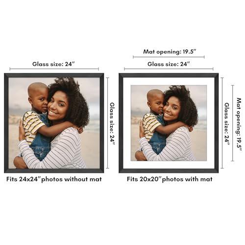 Americanflat WMW2424BLK2020 24X24 Picture Frame With Polished Plexiglass thumb #1
