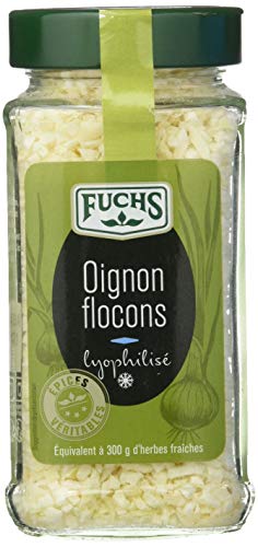 FUCHS Épices Véritables Oignon Flocons Lyophilisé 35g, Équivalent à 300g