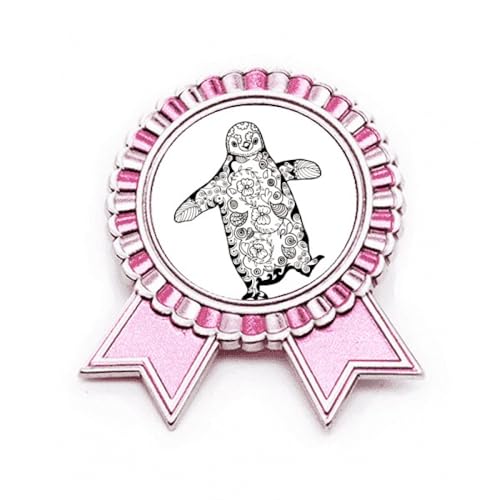 Broche pingouin en métal rose taille M, l'idée cadeau parfaite pour les passionnés d'animaux