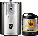 PerfectDraft Pro – Pack Tireuse À Bière + 1 Fût Leffe Blonde 6L – Machine Pression À Domicile – Refroidissement À 3°C – 30 Jours Fraîcheur – Écran LED Température – Idée Cadeau Amateur Bière