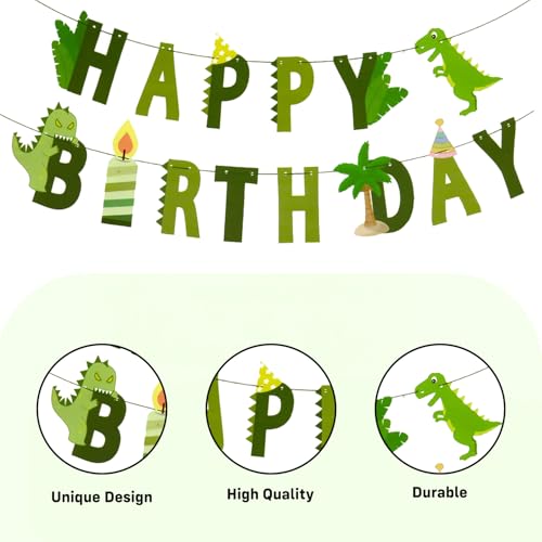 Image of Party Propz Dinosaur Jungle Theme Birthday Decoration Kit with Return Gifts Set - 84 Pcs, Dinosaur Foil Balloon - 50 Inch, Dinosuar Bag Return Gifts, Happy Birthday Decoration Kit for Boys (Cardstock)