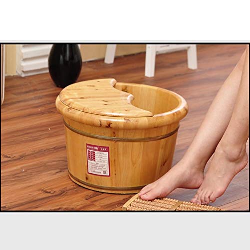 Baño de pies de barril de madera para spa miniatura 2