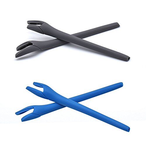 Kit earsocks Oakley Radar EV Path remplacer caoutchouc usé silicone bleu gris