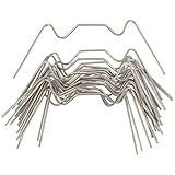 Angoily 50 Unids Acero Inoxidable W Clips de Tipo Invernadero Vidrio Acristalamiento de Clip de Clip de Clip de Reemplazo para Puerto de Invernadero de Flete