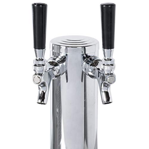 Omcan 50069 90-Inch Triple Solid Door Beer Bottle Dispenser With Two Taps And 32 Cu. Ft. Capacity on Fridge.com - View 6