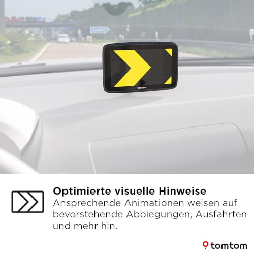 TomTom Pkw-Navi GO Advanced (6 Zoll, Stauvermeidung Dank TomTom Traffic, Weltkarten-Updates inklusive, Updates über Wi-Fi, dynamischer Fahrspurassistent, integrierte, umkehrbare Halterung)
