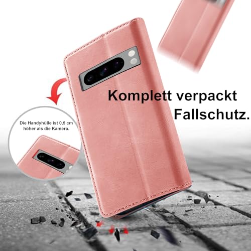 Housse Google Pixel 8 Pro rose avec support vidéo idéal pour le train - 2