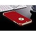 Tverghvad for iPhone 7 Case, iPhone 8 Case, Ultra Thin Flexible Soft iPhone 8 Matte Case, Luxury 3 in 1 Slim Fit Electroplated Shockproof Phone Case Compatible for iPhone 7/ iPhone 8 (RED)