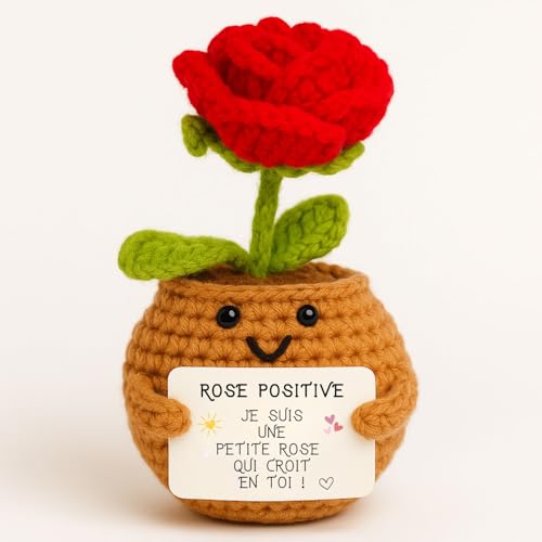 Rose Rouge Positive© | Cadeau Amour & Tendresse | pour Elle...