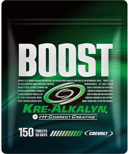 【クレアチン専門店】 BOOST クレアルカリン 100% 高純度 クレアチン モノハイドレート 30日分 タブレット CREVOLT クレボルト