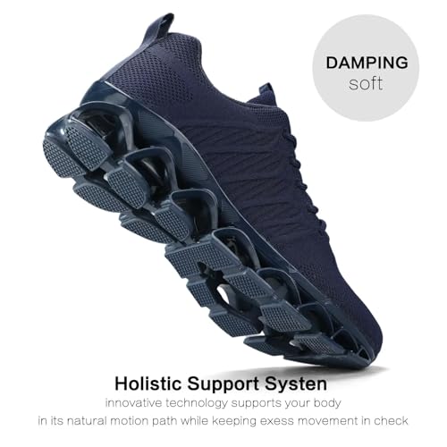 Image of Mens Slip on Running Walking Shoes Blade Tennis Casual Fashion Sneakers Comfort Non Slip Work Sport Athletic Trainer