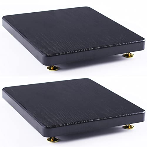 Soporte para Altavoces, Soportes for Altavoces de subwoofer, for Soporte de Aislamiento de subwoofer de par de Piso, Plataforma de Soporte Base con Clavos de Cobre fijos, pies de Aislamiento de Audio