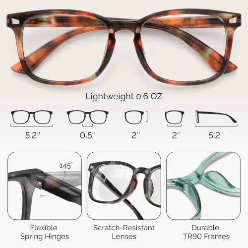 Image of CCVOO Reading Glasses for Women, Eye glasses, Blue Light Readers for Women, Cheaters