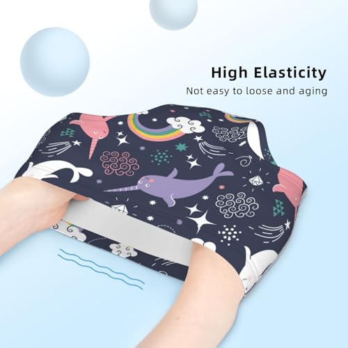 Lovely Narwhal Pattern Girls' Underwear Soft Cotton Little Girls Panties Comfort Briefs4