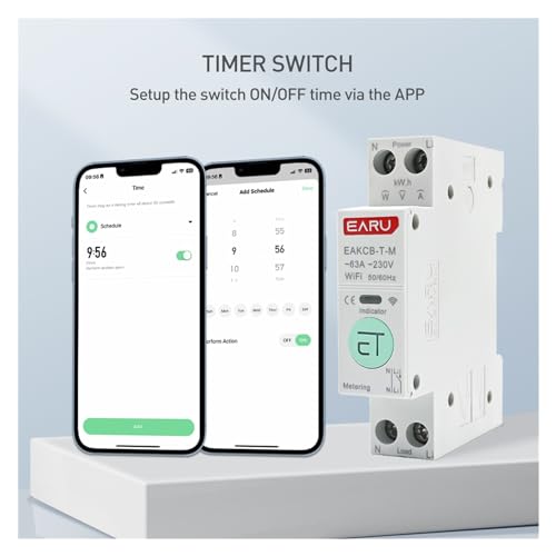 Disjoncteur intelligent Zigbee Tuya 20A pour tableau électrique connecté - 5