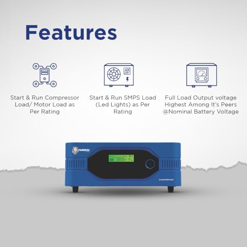 Image of Addo Sino 1800VA /24V Pure Sine Wave Home UPS wiih Utility Power Factor Watt=VA | Inverter for Home, Office & Shops | 36 Months Warranty | 10 Years Warranty on Transformer
