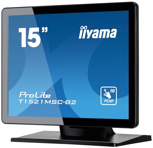 iiyama ProLite T1521MSC B2 écran plat de PC 38 1 cm 15 1024 x 768 pixels XGA LED Écran tactile Dessus de table Neuf - vue 9