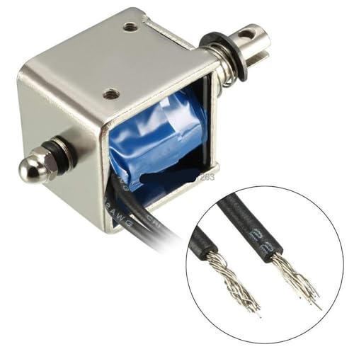 Électroaimant CC 24V JF-0826B avec course 10mm et force traction 20N