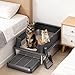 Gralara Step Non Slip Cat Step Pedal Stool for Kitten ES Elderly Cats, Deep Gray