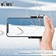 KIWIFOTOS Smartphone Wireless Fernbedienung mit Handgriffhalter Stabilisator für Selfie Vlog Video Kompatibel mit iPhone 16 15 XS X XR 8+ 8 7+ 7 6S + 6S Galaxy Mate MI usw. Mobil mit 59-85 mm Breite
