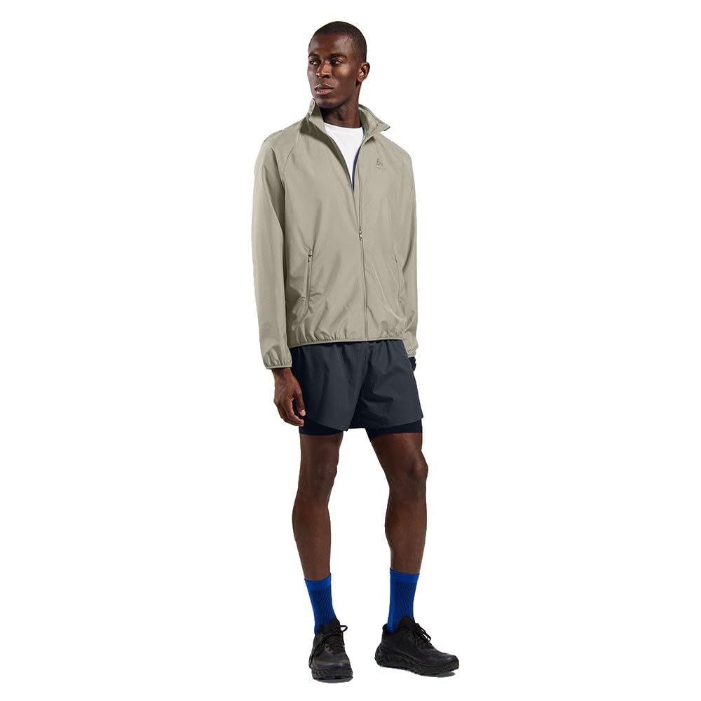 Odlo Essential Light Laufjacke Herren grau - agate gray XL